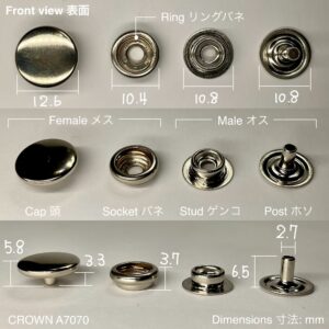 ジャンパーホック (極小/ A7070) ニッケルメッキ【CROWN】